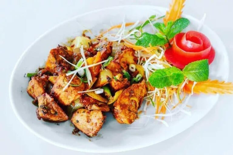 Chicken dish at Himalayan Kitchen in London.