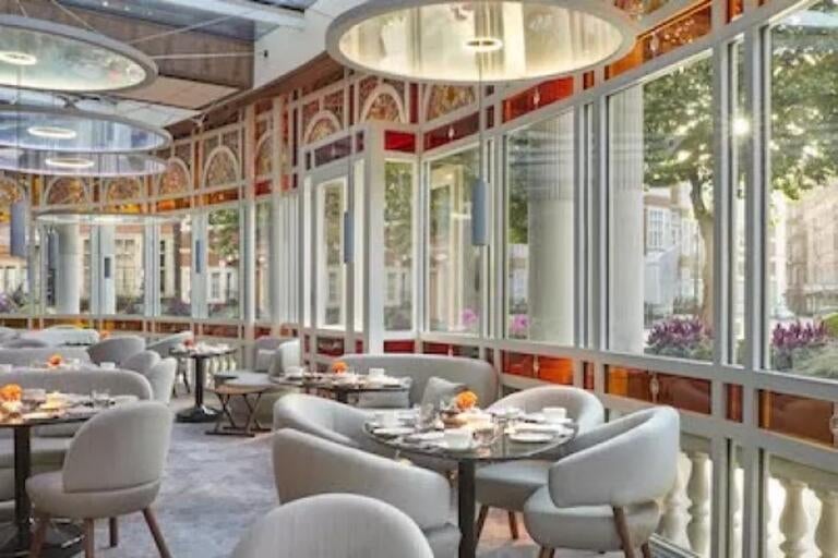 Dining room at Jean-Georges at The Connaught.