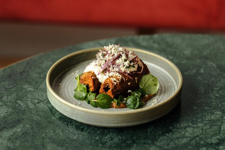 Beef kebab at Kricket in London.