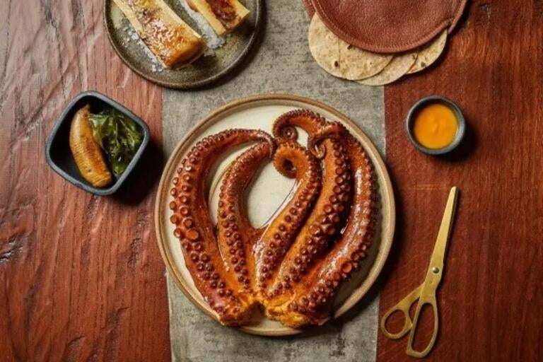 Octopus at Kol Mexican restaurant in London.