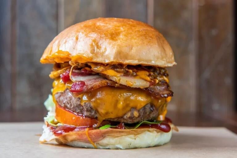 Smokey Robinson burger at Patty &amp; Bun in London.