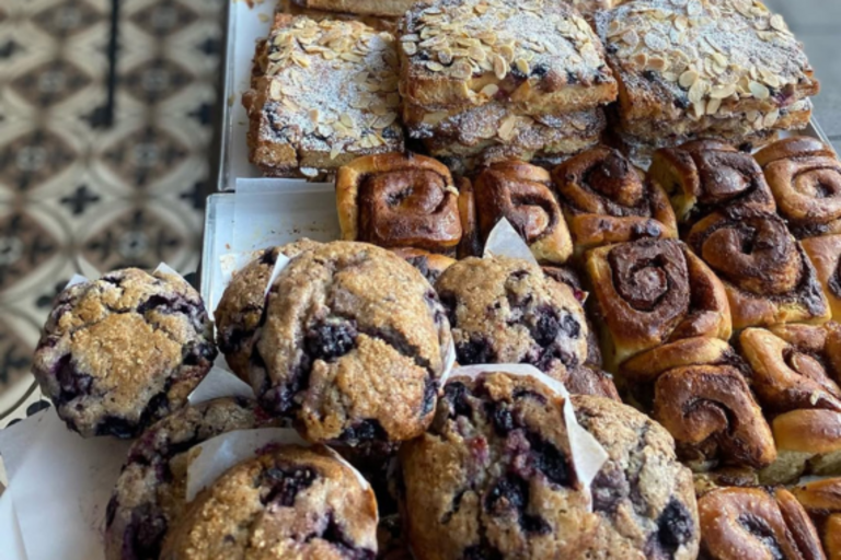 Baked goods at Margot Bakery in London.