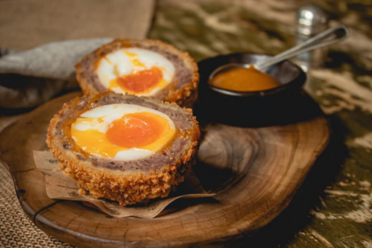 Scotch Egg at The Harwood Arms.