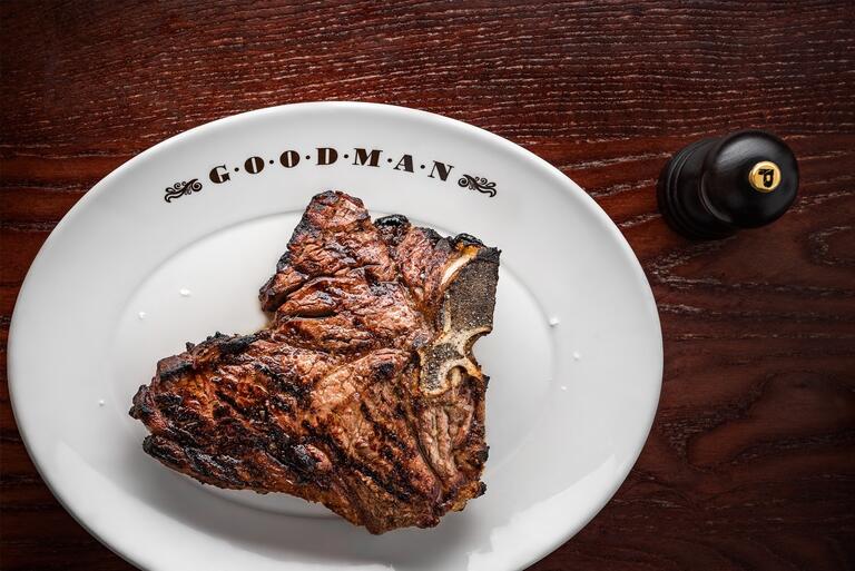 Steak at Goodman in London.