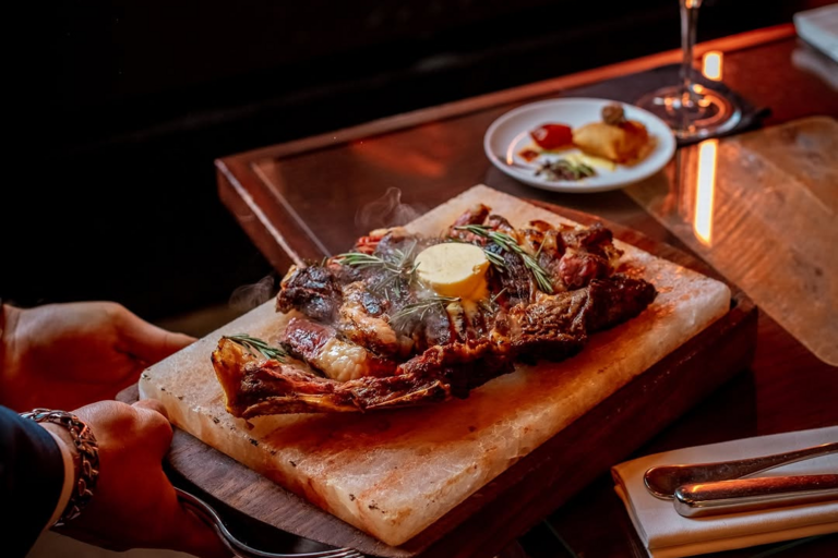 Steak at Bricco e Bracco in london.