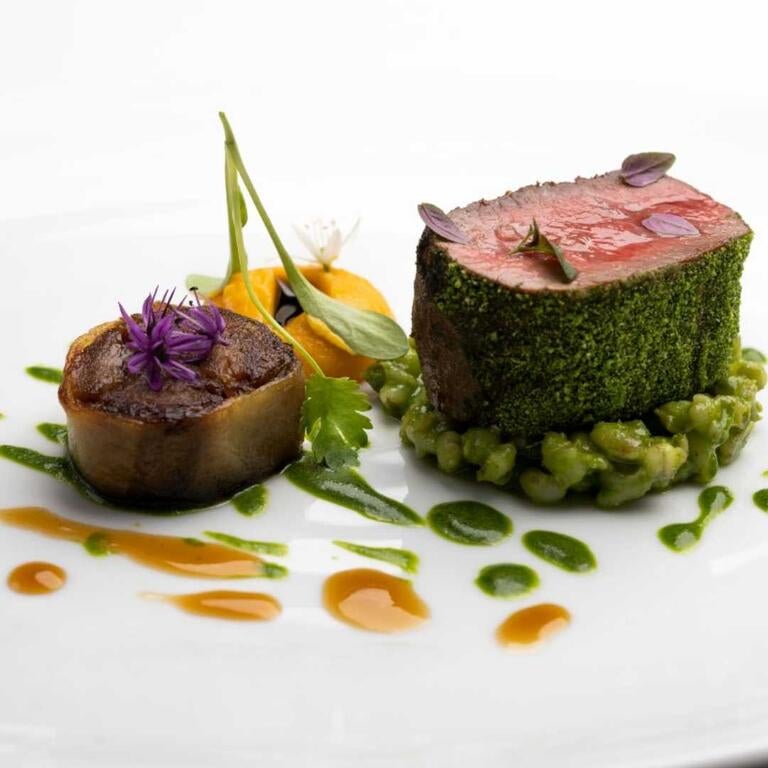 A dish at Andrew Fairlie Michelin-starred restaurant.