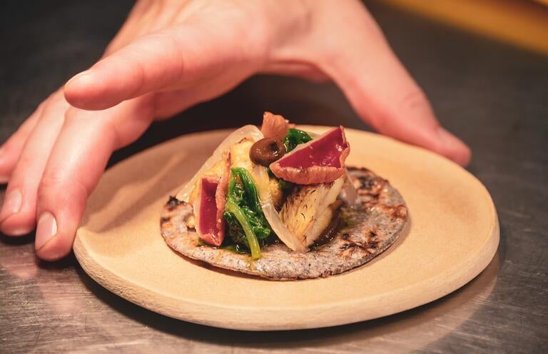 A dish at Scorrybreac on the Isle of Skye.