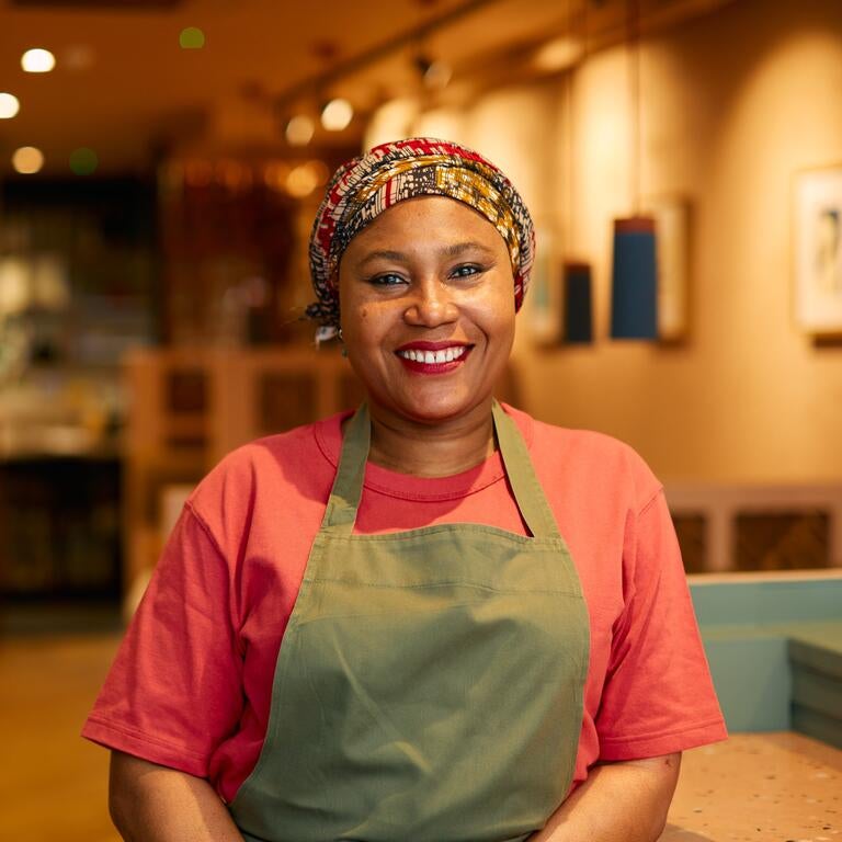Chef Adejoké Bakare at Chishuru in London.
