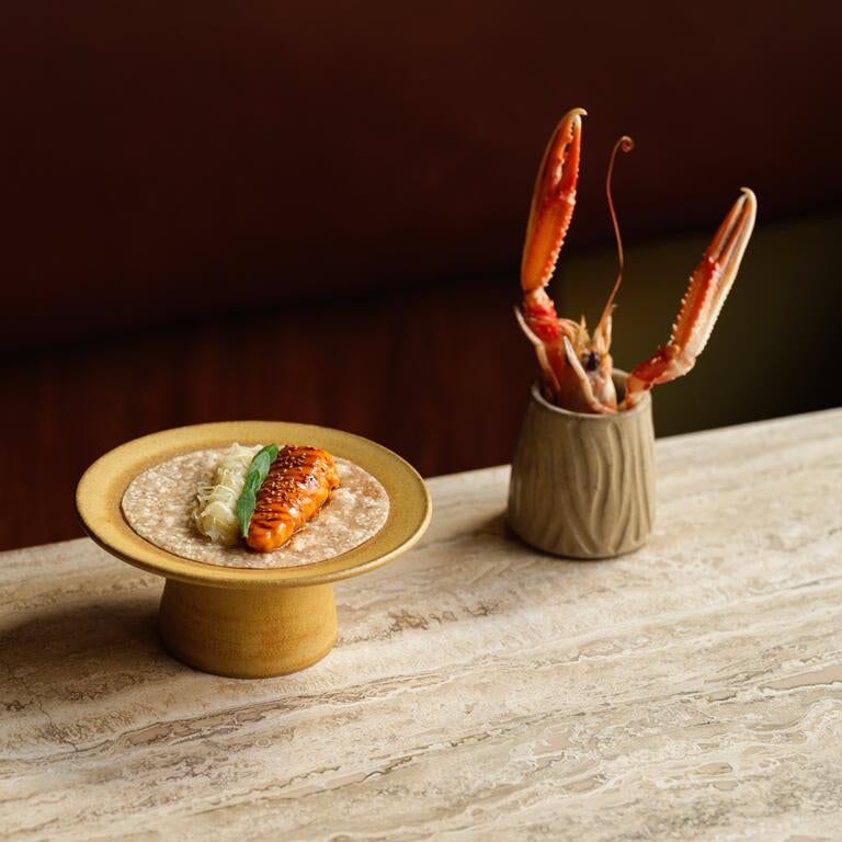 Langoustine taco at Kol in London.