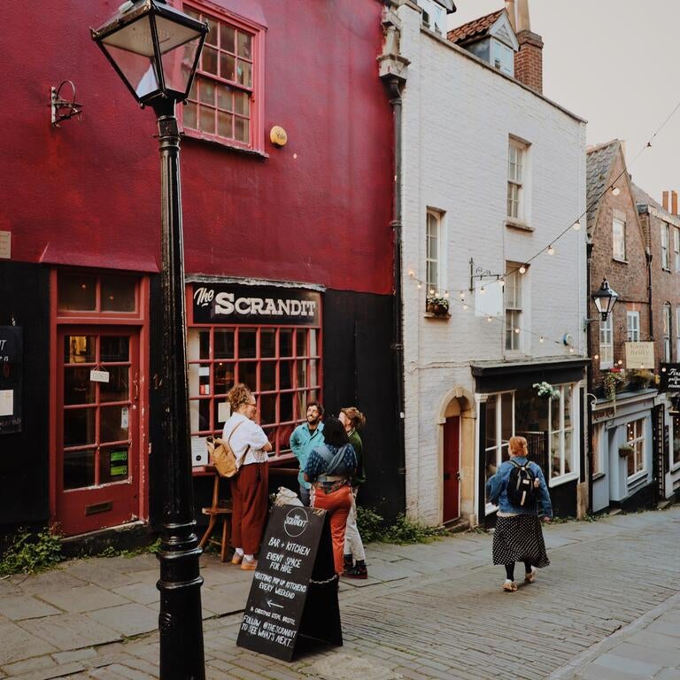 The exterior of The Scrandit pub in Bristol.