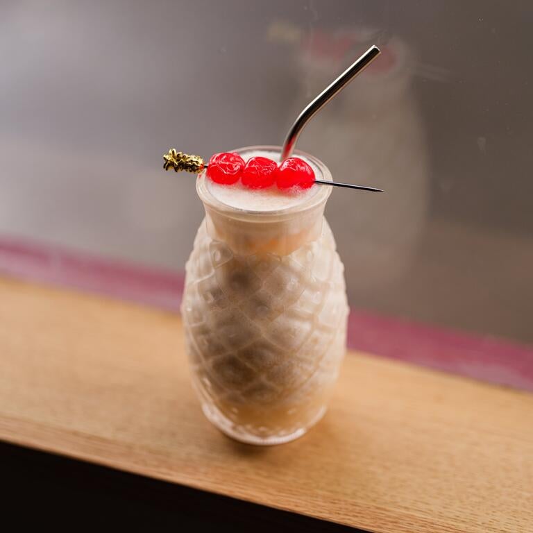 Pina colada at Norbert's in London.