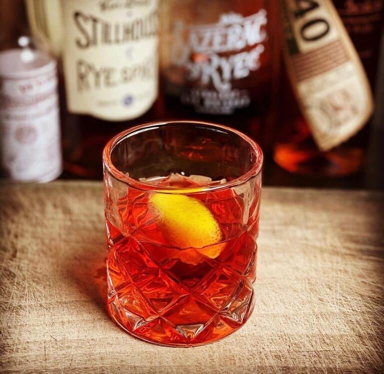 Red cocktail ay 196 in Cambridge.