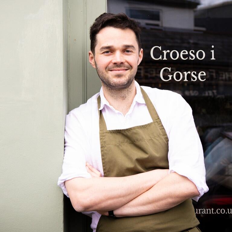Chef Tom Waters outside Gorse.