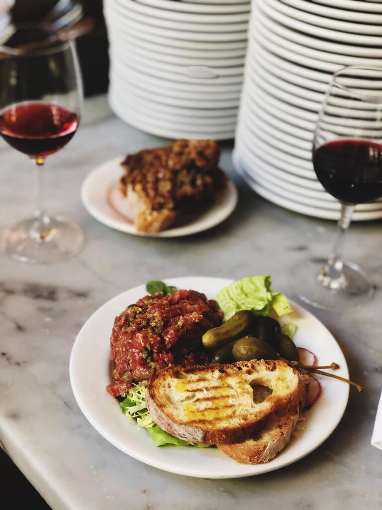 Steak tartare at Buvette in New York.