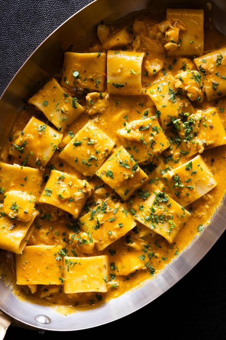 Paccheri and seabass at Langosteria.