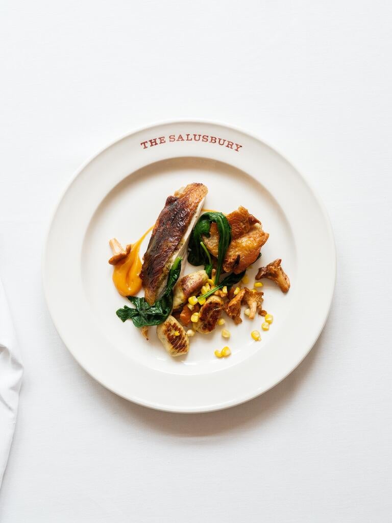 Chicken dish at The Salusbury gastropub.