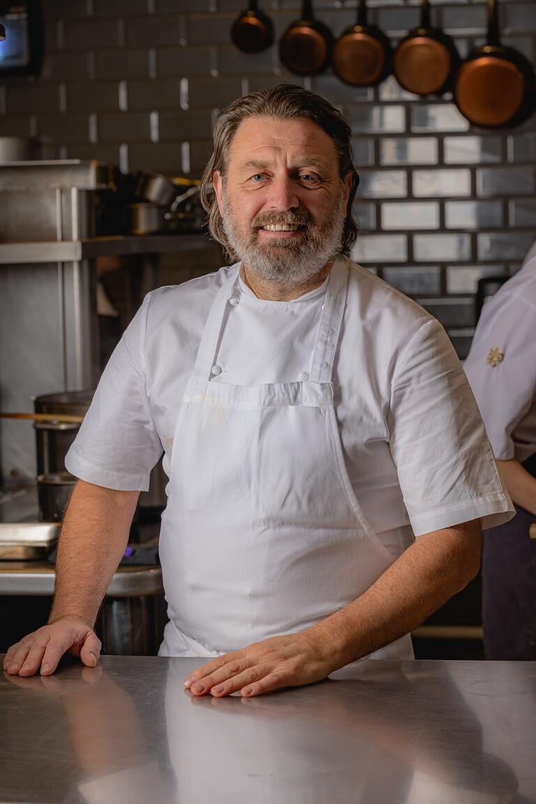 Chef Shaun Rankin in the kitchen.