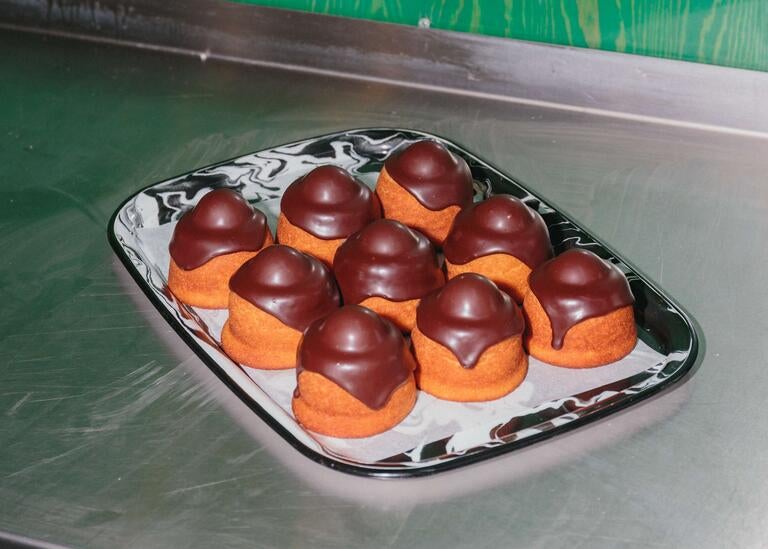 Yuzu Jaffa Cakes at Toad Bakery in London.
