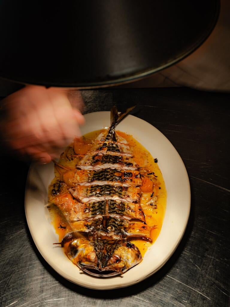 Whole fish dish at Kid in London.