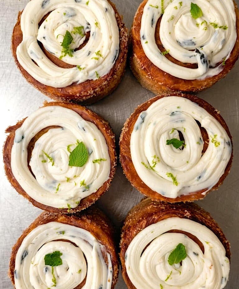 Mojito pastry at Sablé Croissanteria.