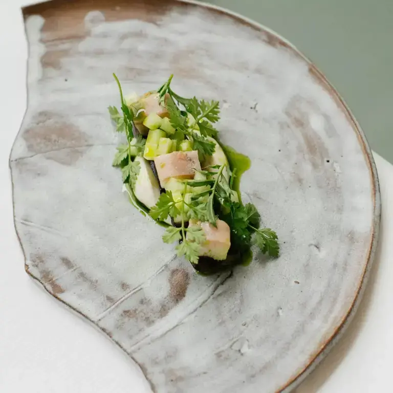 Grilled cucumber and eel at Osip.