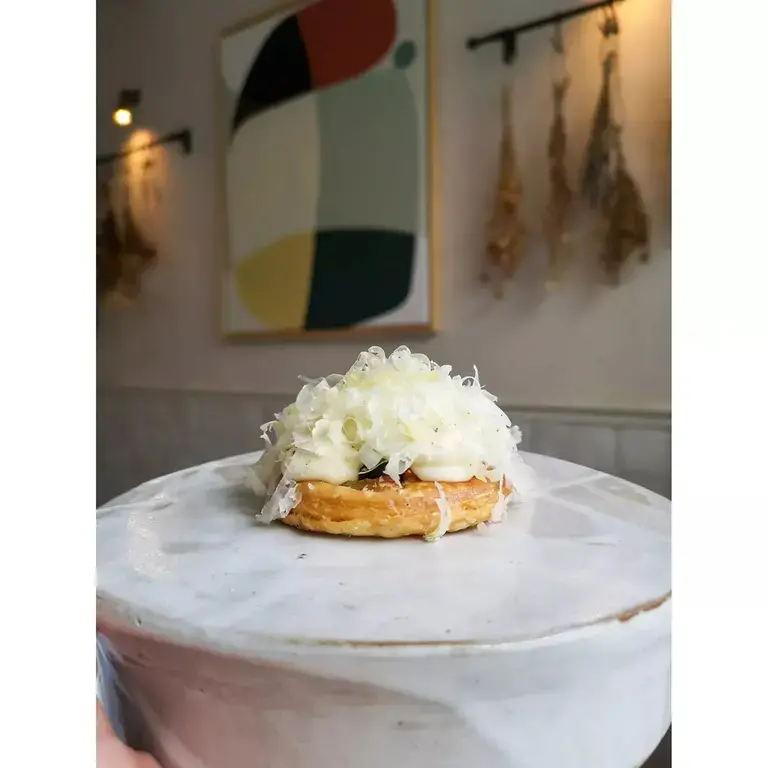 Pear tarte fine at Osip in Bruton.