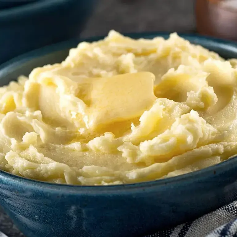 Mashed potato with butter.