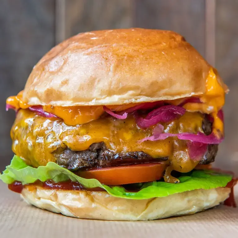 Ari Gold burger at Patty & Bun in London.