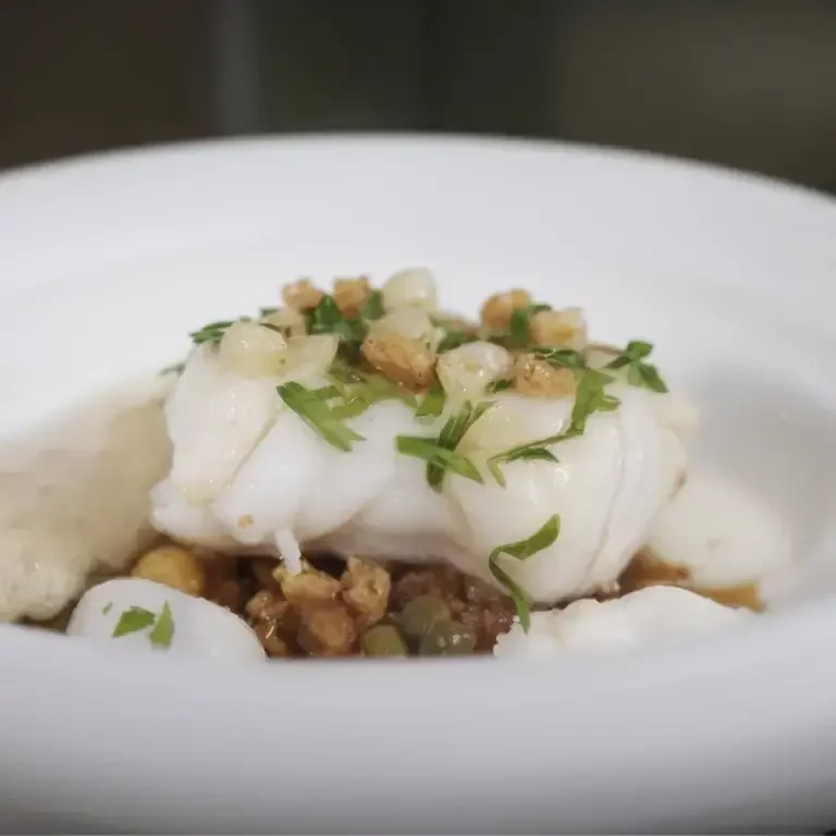 Cod à La Grenobloise by Claude Bosi