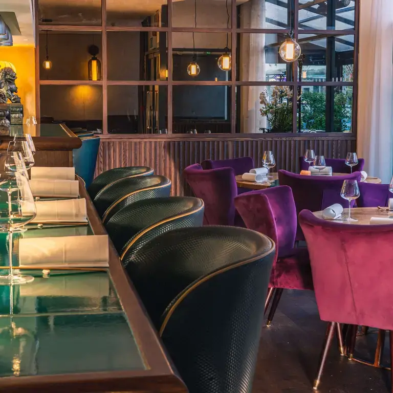 Interior of A. Wong in London.