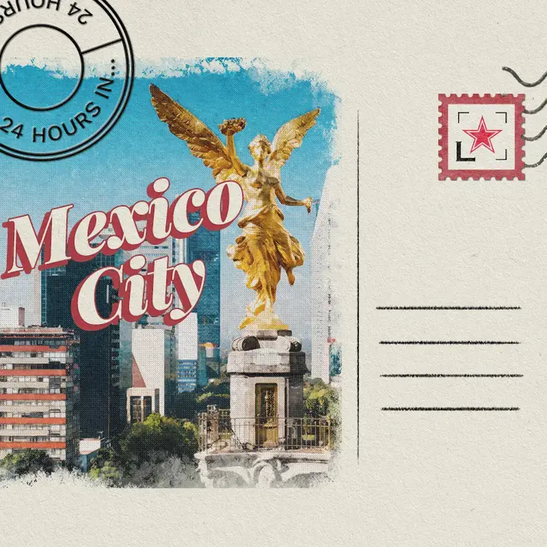 postcard with the image of Mexico City