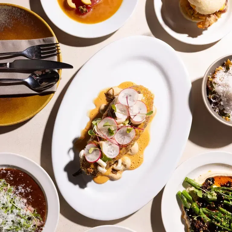 Dishes at Exhibition in Manchester.