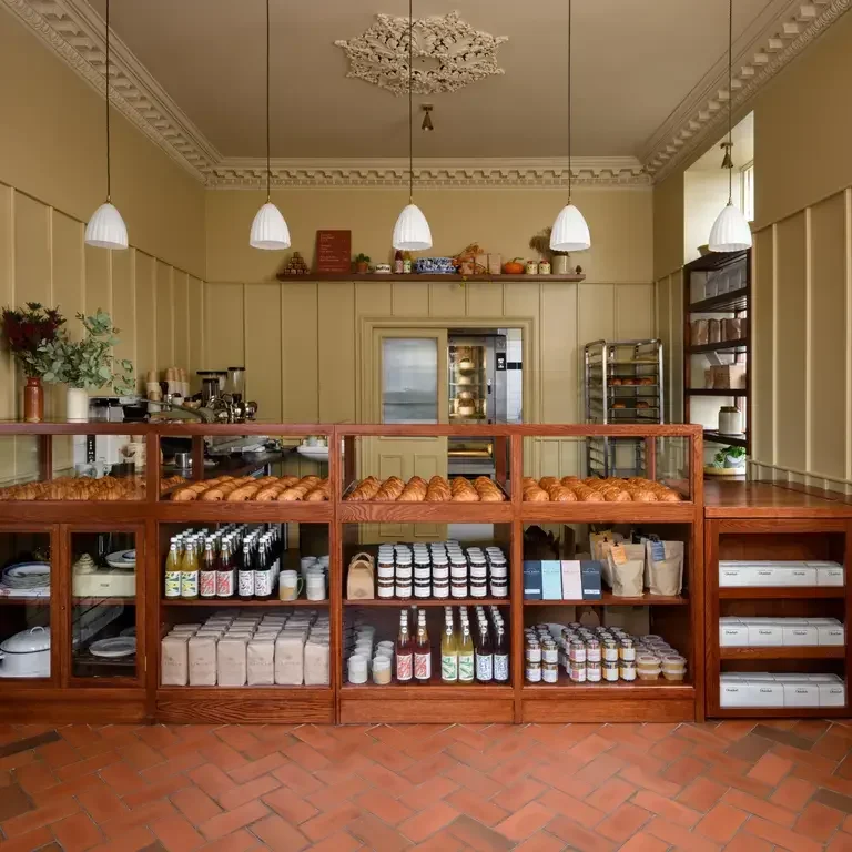 Interior of Lannan bakery in Edinburgh.