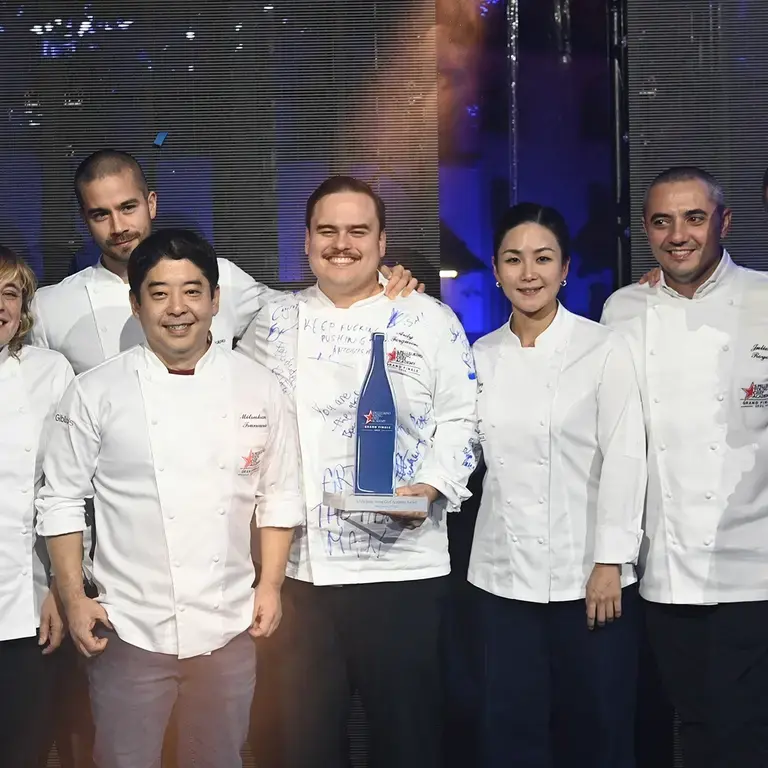 Ardy Ferguson with his mentor and the Grand Jury.