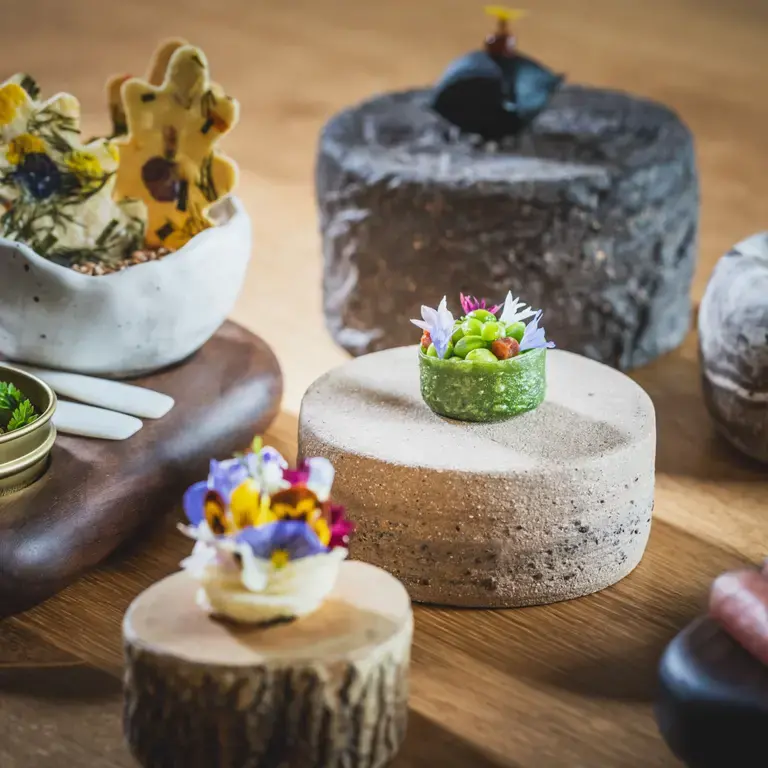 Snacks at Moor Hall.