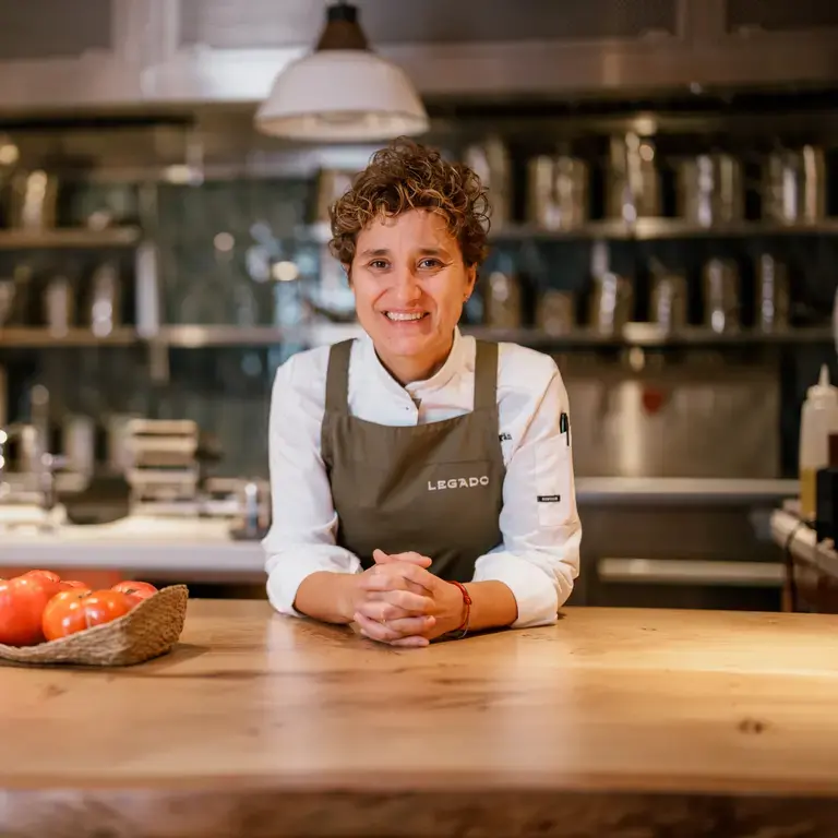 Chef Nieves Barragán Mohacho at Legado.