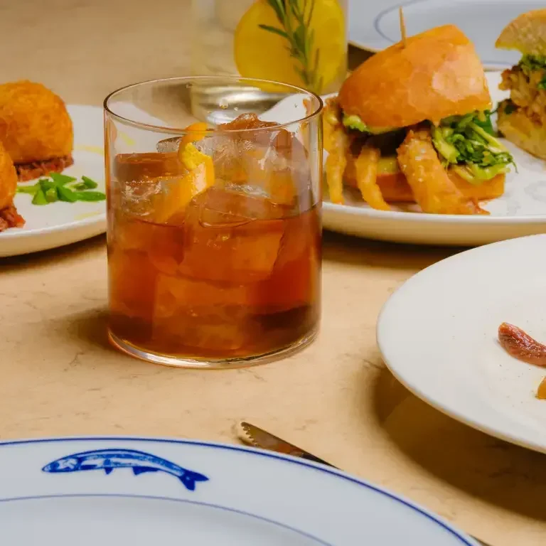 Drinks and dishes at Sabor in London.