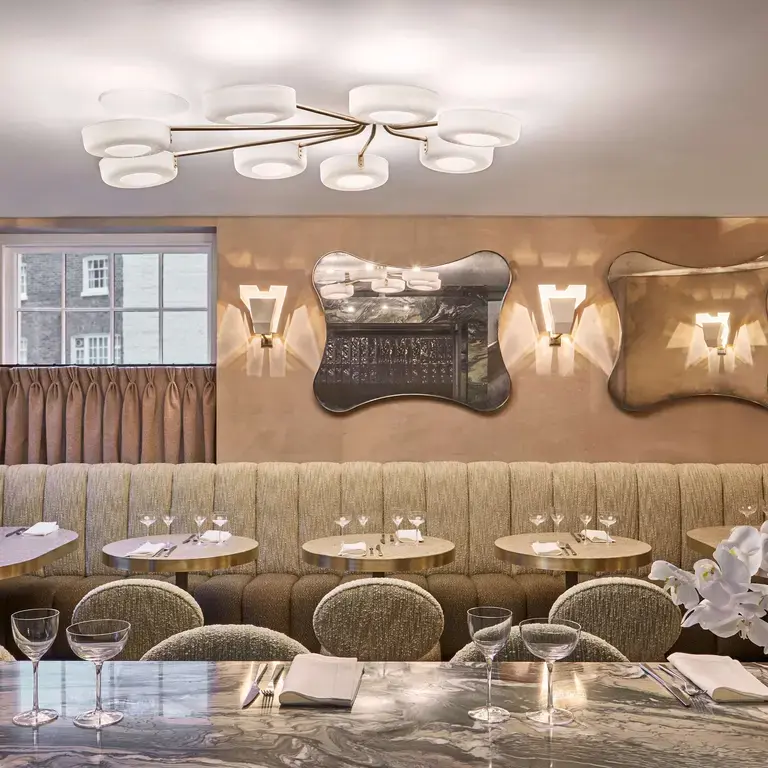 First floor dining room at Muse.