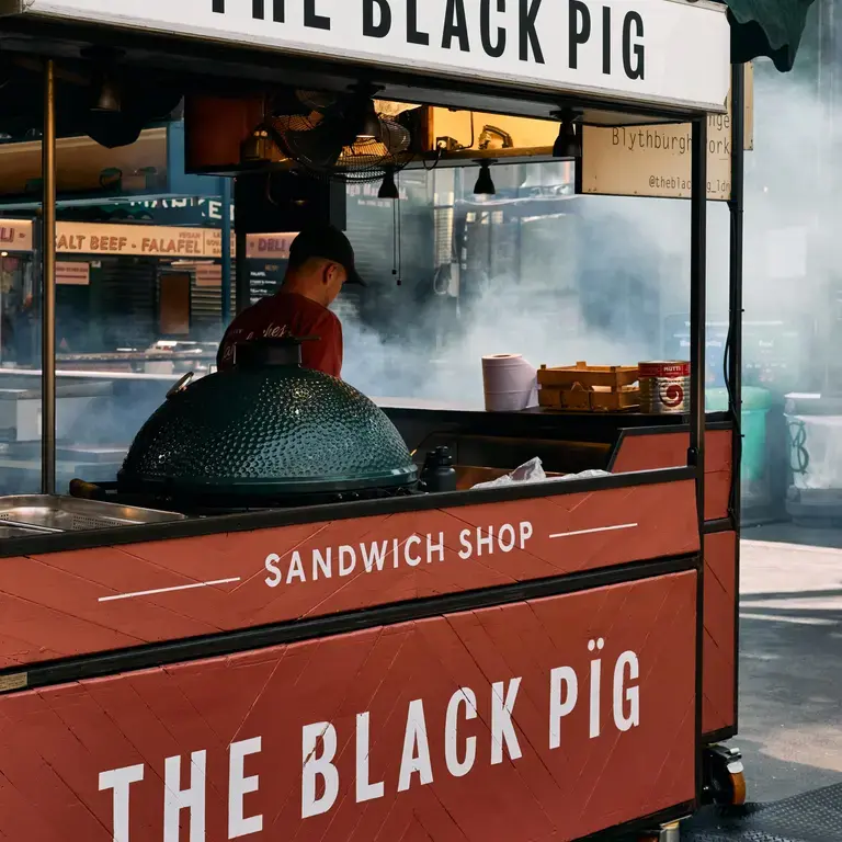 The Black Pig in London's Borough Market.