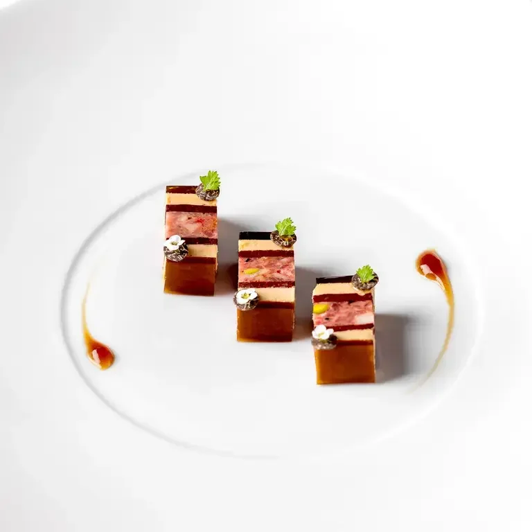 A dish at Alex Dilling at Hotel Cafe Royal.