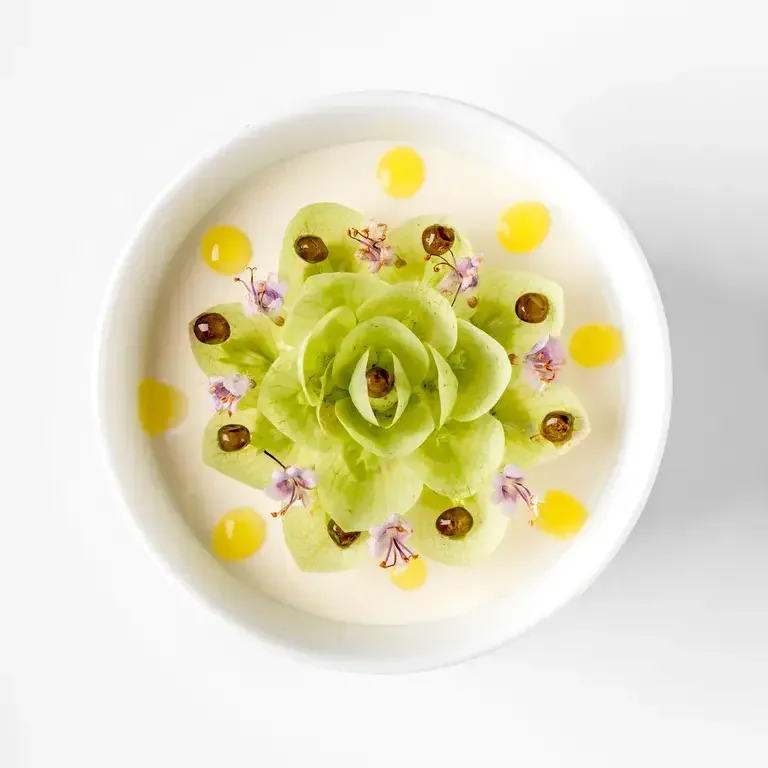 A dish at Alex Dilling at Hotel Cafe Royal.