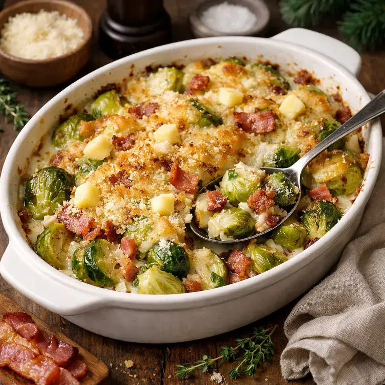 Brussel sprout gratin - Fine Dining Lovers