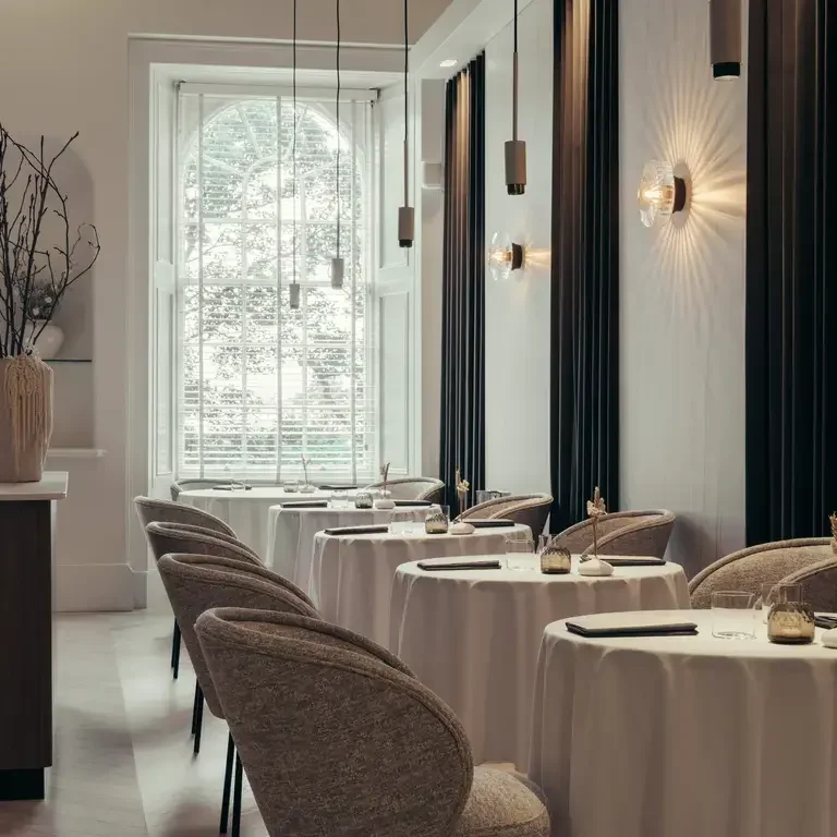 Dining room at Lyla in Edinburgh.
