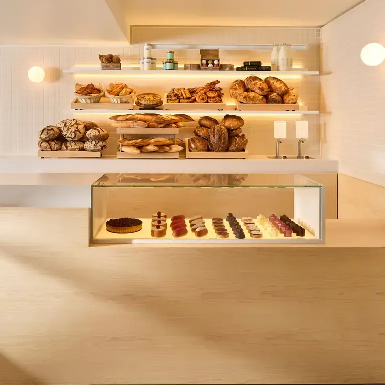 The counter at Claridge's Bakery.