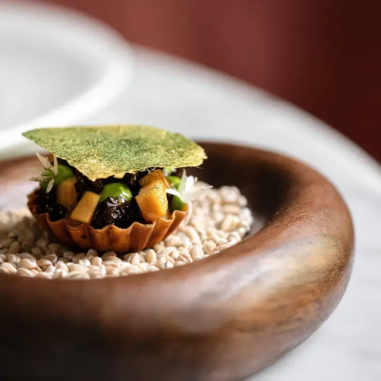 Tartlet at Caractère restaurant in London.