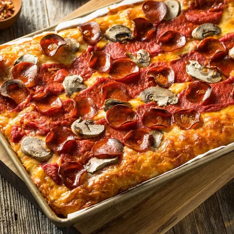 Detroit Style Pizza