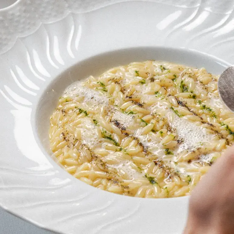 Risoni alla pilota at Il Cavallino.