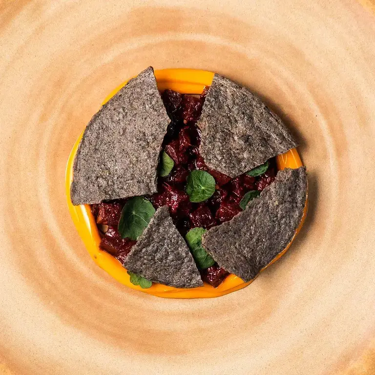 Beetroot tostada at Kol.