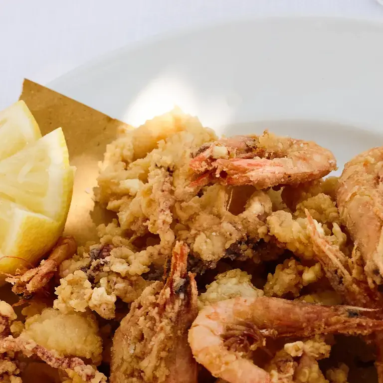 Ligurian fried fish in olive oil.