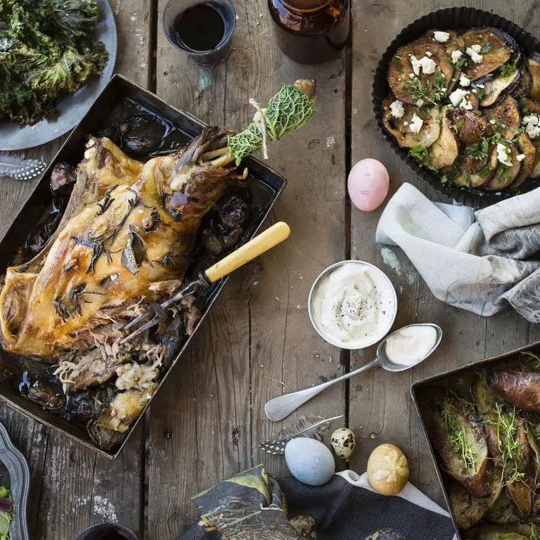 A selection of traditional Italian Easter dishes.